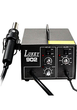 LUKEY-902, станция паяльная термовоздушная + паяльник