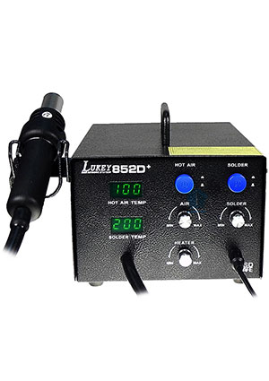 LUKEY-852D+, станция паяльная термовоздушная + паяльник
