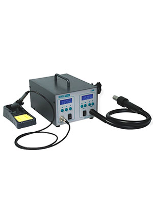 QUICK712 ESD, паяльный комплекс 2 в 1 индукционный паяльник + термофен 500С