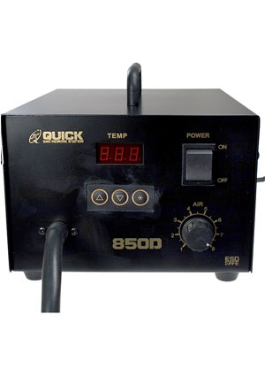 QUICK850D ESD, станция термовоздушная (фен паяльный) ESD