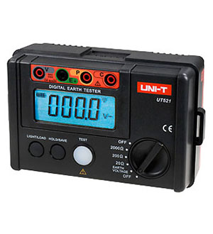 UT521, измеритель сопротивления заземления до 2000 Ом