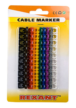 МАРКЕР ДЛЯ КАБЕЛЯ ОТ 0 ДО 9, комплект в блистере