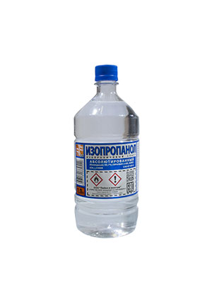 Изопропанол 1л, абсолютированный -99,7 % , бутылка ПЭТ , ГОСТ 9805-84.
