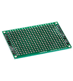 ПЛАТА МАКЕТНАЯ 40ММ Х 60ММ PCB ШАГ2.54ММ, двухсторонняя