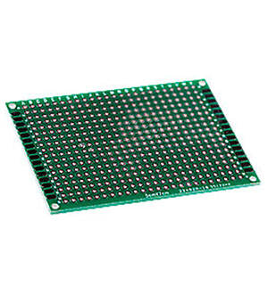 ПЛАТА МАКЕТНАЯ 50ММ Х 70ММ PCB ШАГ2.54ММ, двухсторонняя