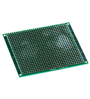 ПЛАТА МАКЕТНАЯ 70ММ Х 90ММ PCB ШАГ2.54ММ, двухсторонняя