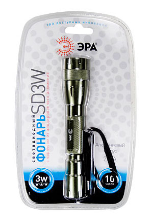 SD3W LED, Фонарь cветодиодный алюминиевый  3W LED